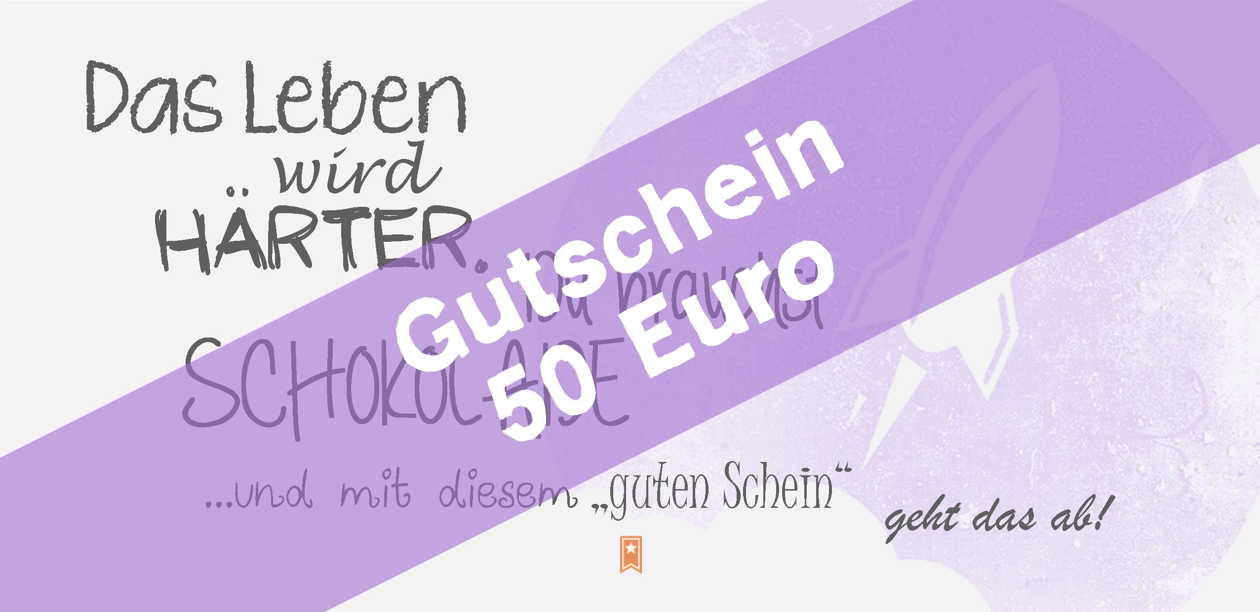 Gutschein für unseren Internetshop über 50,00 €