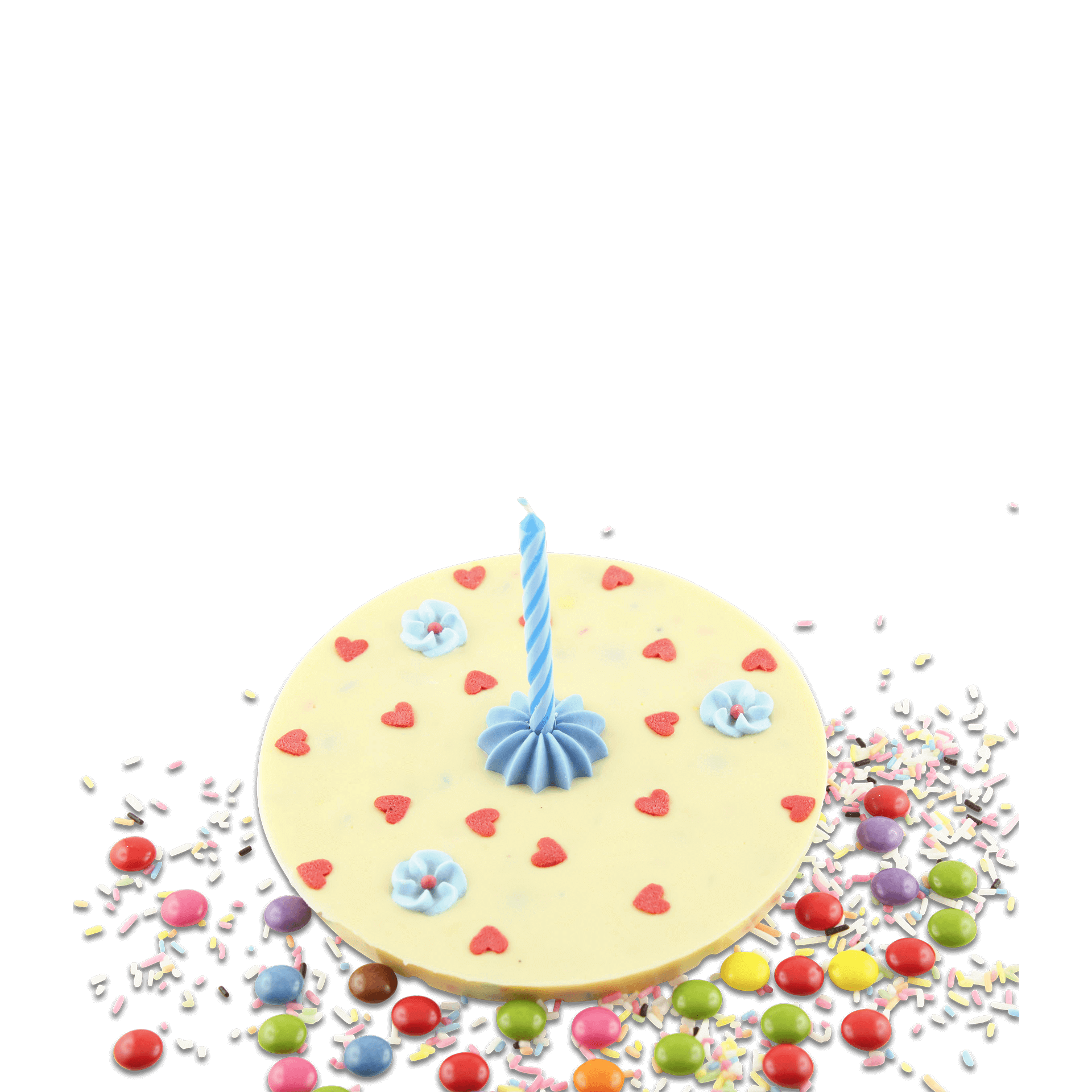 Weiße Geburtstagsschoki (blau)