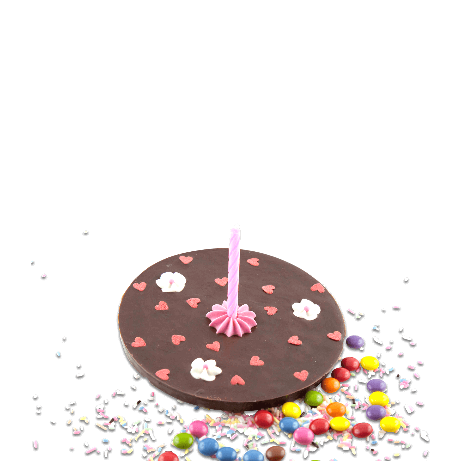 Zartbitter Geburtstagsschoki (rosa)